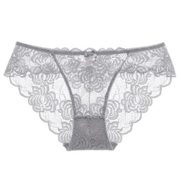 少女美屋夏季性感蕾絲透明修身內褲低腰提臀誘惑底襠純棉三角褲女