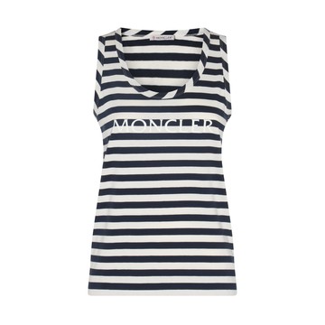 Moncler - Navy Cotton Stripe Top
