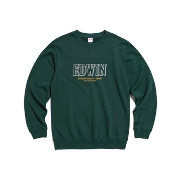 EDWIN｜男裝｜EDWIN LOGO框繡長袖T恤