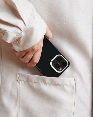 Nudient | iPhone14系列 FORM 透明手機殼 - 透明黑