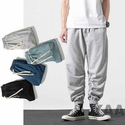 ワイドパンツ メンズ サルエルパンツ バギーパンツ 涼しいズボン テーパードパンツ ゆったり 40代 50代 夏服 通販 Lineポイント最大get Lineショッピング