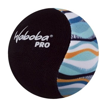 Waboba Pro 凝膠球 適合開放水域海洋/湖泊或河流遊玩  波浪紋 藍色 + 黑色  1顆