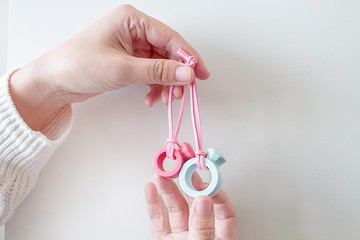 戒指擴香石掛飾(對戒-一袋2個入) 婚禮小物 情人節禮物 贈品