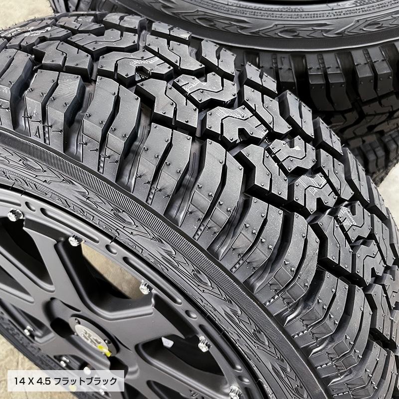 ジオランダー X-AT G016A 165/65R14 81/78 LT エクストリームJ 14×4.5 フラットブラック 4本ホイールセット ヨコハマ  | LINEショッピング