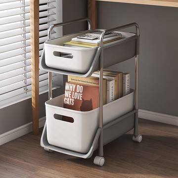 辦公室收納櫃 桌下收納櫃 包包收納架 收納櫃 辦公室書本書包置物架桌下移動書架小推車兒童零食玩具文具收納盒