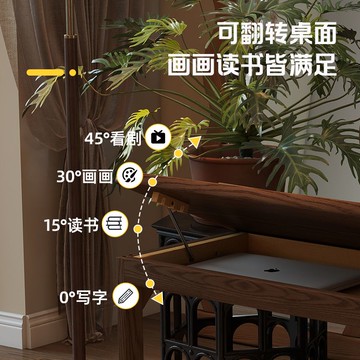 中古風沙發邊翻蓋邊幾可移動實木角幾客廳家用置物架床邊桌