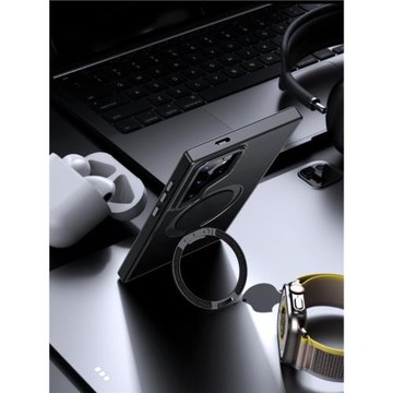 適用三星s24ultra手機殼男s25ultra磨砂透明防摔s25+旋轉支架plus無線充電galaxys24車載磁吸+高級感網紅女