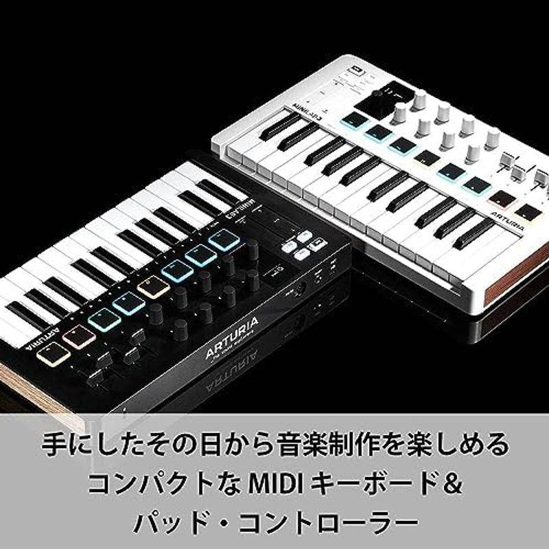 MIDIキーボードコントローラー Arturia MIDI キーボード コントローラー MiniLab ホワイト