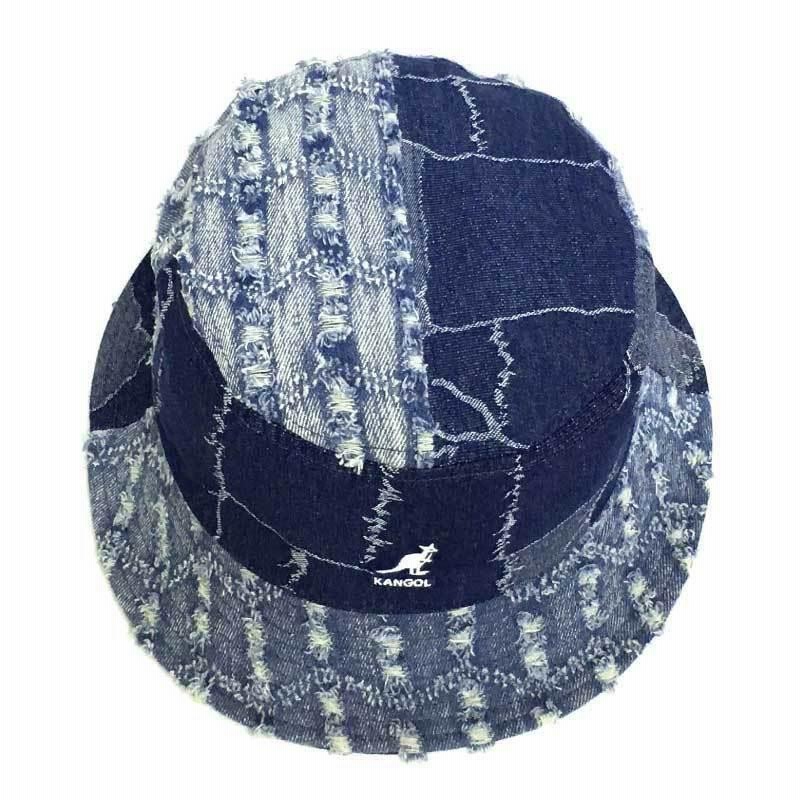 KANGOL デニム 帽子 バケットハット Denim Mashup Bucket 一点物