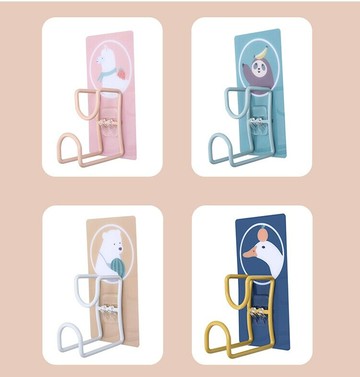 北歐風可愛卡通多功能免釘掛勾 臉盆掛勾 多功能掛勾 掛勾 浴室收納 j1650