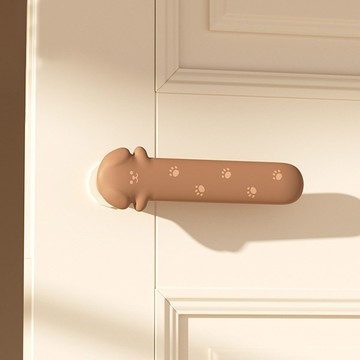 微笑狗狗門把保護套