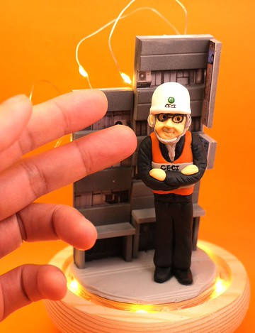 榮休記念小禮品,可客製名字.提供相片客製人物造型(辨公室造型)