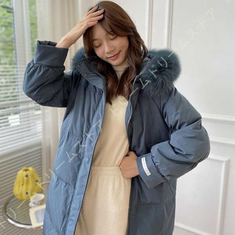 ダウンコート レディース ロング 膝下フード付き 防寒着 ダウンパーカ ダウンジャケット ライトダウン ベンチコート 中綿コート 大きいサイズ 保温 防風 防寒 通販 Lineポイント最大0 5 Get Lineショッピング