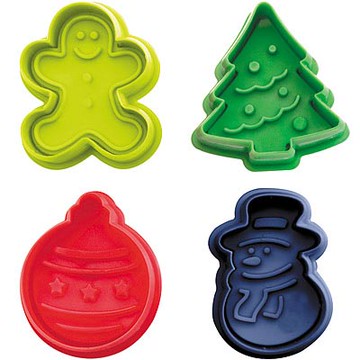 《IBILI》餅乾推壓模4件-聖誕節-- 餅乾模 餅乾壓模 烘焙點心