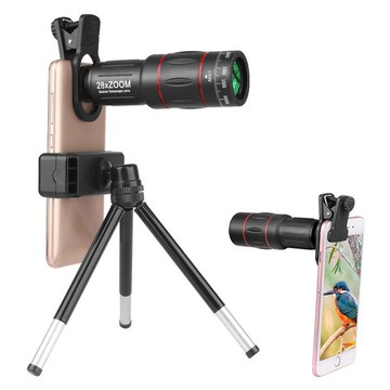 跨境爆品64x 28x 36x 18x手機望遠鏡頭演唱會長焦高清lens拍照掛【Snowbelle優選】