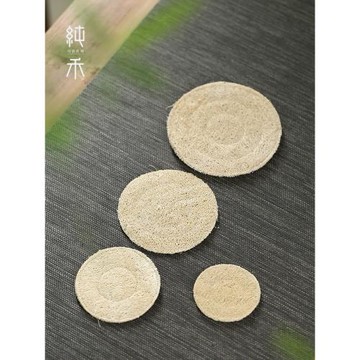 日式天然絲瓜絡茶杯墊茶壺墊紫砂壺干泡茶墊隔熱墊子功夫茶道配件