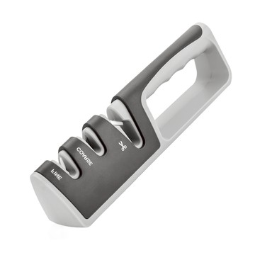 AHOYE 三段式家用磨刀磨剪刀器 磨刀 磨刀器具 磨刀架  1個  單一顏色  22 x 6 x 4.5cm