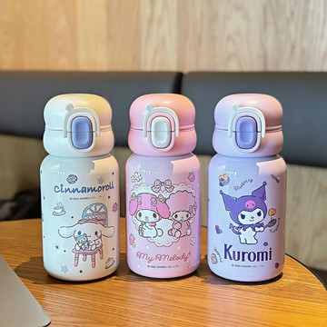 【臺灣-出貨】三麗鷗兒童316水杯新款女生高顏值便攜雙飲吸管杯子學生可愛水杯WFF1