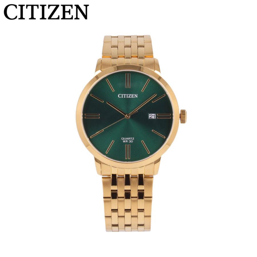 CITIZEN シチズン 腕時計 メンズ クオーツ アナログ 3針 ステンレス メタル ゴールド グリーン DZ0002-50X 1年保証 |  LINEショッピング