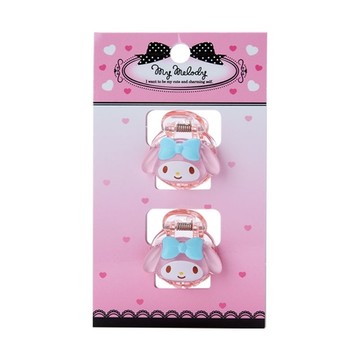 【震撼精品百貨】My Melody 美樂蒂~日本三麗鷗SANRIO 美樂蒂迷你透明造型鯊魚夾2入組(大臉款)*70362