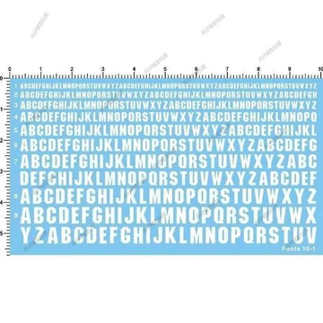 【台灣出貨】🔥免運 fonts 10-1 各種比例英文字母水貼紙