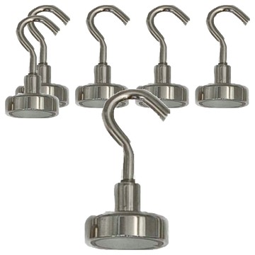 磁鐵掛勾 3入 半鉤 25mm  2組