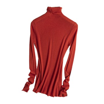 現貨+預購 羊毛衫針織毛衣-高領簡約輕透打底防寒保暖女毛衣6色73yv7【獨家進口】【米蘭精品】