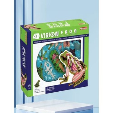 4D MASTER 益智拼裝仿真動物模型教學玩具田雞解剖骨骼實驗青蛙