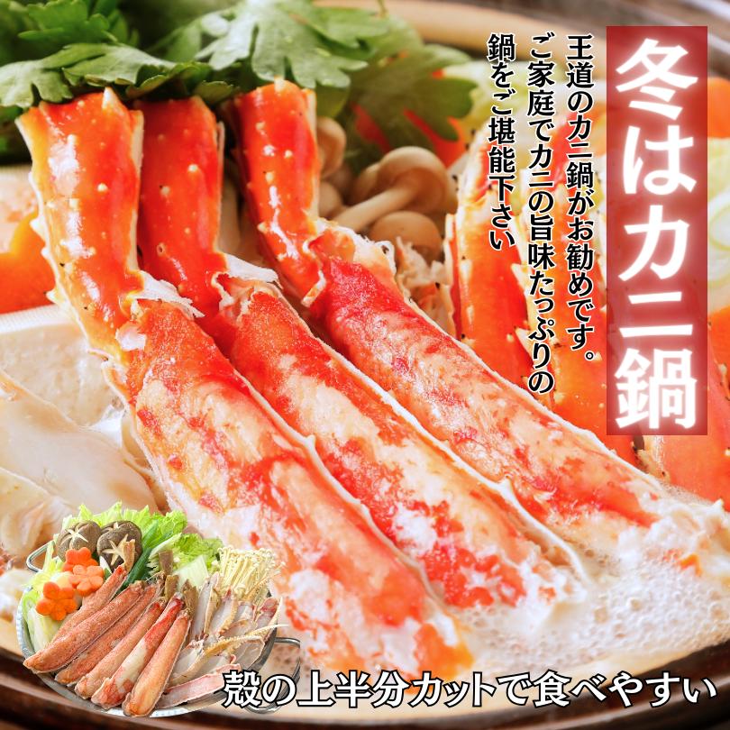 生ずわいがに　カットズワイガニ　1.6kg（800ｇ×2ｐｃ）ハーフポーション　大サイズ　 3L　お歳暮　贈答　ギフト　カニ鍋　冷凍　かに　蟹