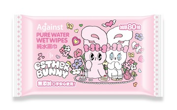 快潔適厚型純水濕巾80抽-艾絲樂小兔