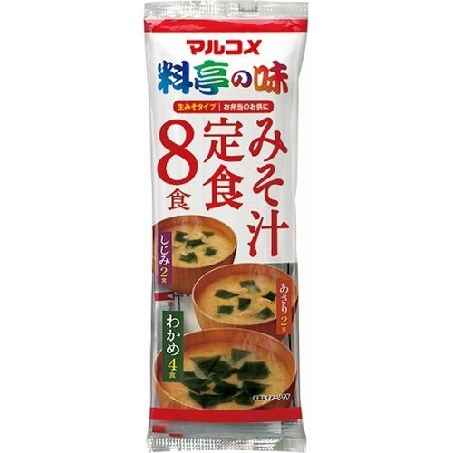 マルコメ 即席生みそ汁 みそ汁定食 8食入×12入