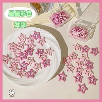 🔥臺灣出貨🔥y2k髮夾 彩色星星髮夾 兒童髮卡 五角星 多巴胺bb劉海夾子 頭飾側邊