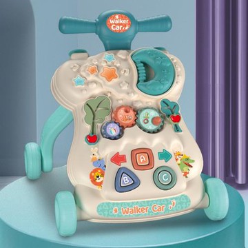 寶寶學步車玩具 嬰兒助步車10-18個月帶音樂帶水箱可調速玩具