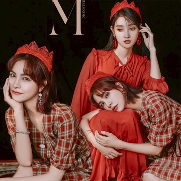 影樓個人藝術照寫真攝影服裝新款復古畫報唯美閨蜜姐妹照拍攝服飾