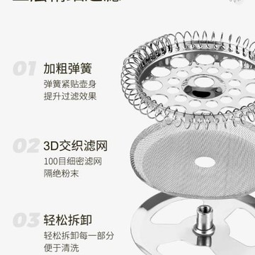 繽享玻璃法壓壺咖啡壺不銹鋼濾壓壺家用泡茶打奶泡法式咖啡過濾器
