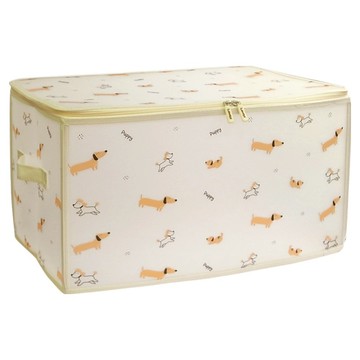 摺疊防水衣物收納箱  52 x 30 x 30cm  印花小狗  1個