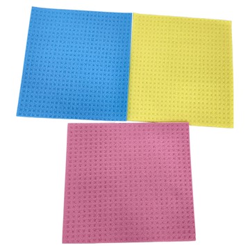 MIKA HOUSE 橘之屋 超強吸水環保抹布 3入  藍色 + 粉色 + 黃色  2組