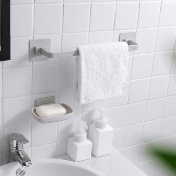 浴室拖鞋架壁掛免打孔衛生間毛巾置物架廁所墻上收納架瀝水鞋架