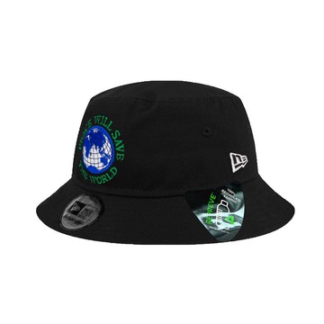 NEW ERA 漁夫帽 REPREVE®系列 守護世界 黑/藍 漁夫帽 平頂漁夫帽 【TCC】