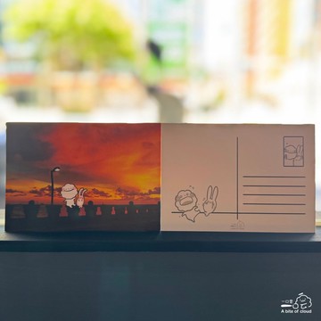 一口雲遊四海明信片 / 火焰夕陽