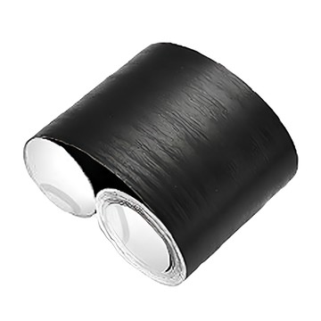 WA. WALL ART INDOORS 木紋踢腳線 防水PVC 自帶背膠  O款 黑色  10 x 1000cm