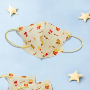 天心/醫療口罩/2~4歲/幼童立體30入/漢堡大餐