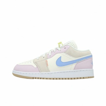 Nike 休閒鞋 Air Jordan 1 Low BG CN CN 大童 女鞋 米 IW2019-141