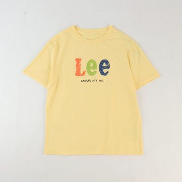 Lee 女款 寬鬆版 彩色蠟筆塗鴉LOGO 短袖T恤 | Modern