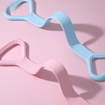 8字拉力帶硅膠女彈力帶拉伸器家用健身美肩美背瑜伽