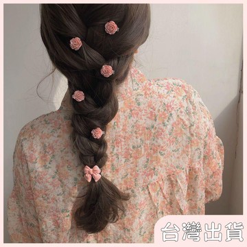 ✨台灣出貨✨【飾飾如意】2025款甜妹髮卡夏季髮夾少女蝴蝶結水蜜桃山茶花桃心邊夾發飾頭飾