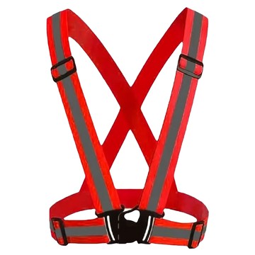 安全防護反光背心帶  螢光紅  1件  彈性