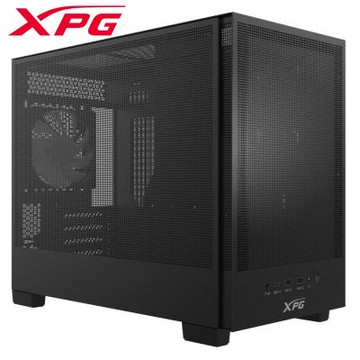 【XPG 威剛】VALOR MESH NANO 黑/白 電腦機殼 (M-ATX/Type-C/內建風扇後1/內附顯卡支撐架/網孔面板/顯卡370mm/塔散170mm)