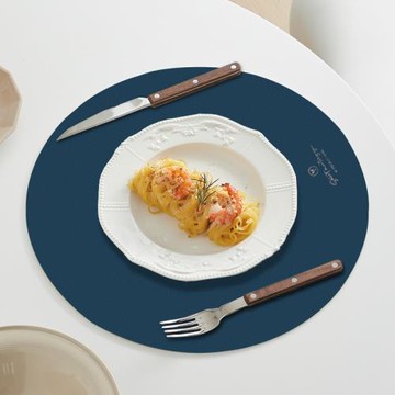 圓形餐墊隔熱墊防水防油免洗餐桌墊隔熱耐高溫酒店家用西餐墊定制