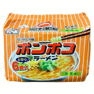 山本製粉6食入味噌味拉麵